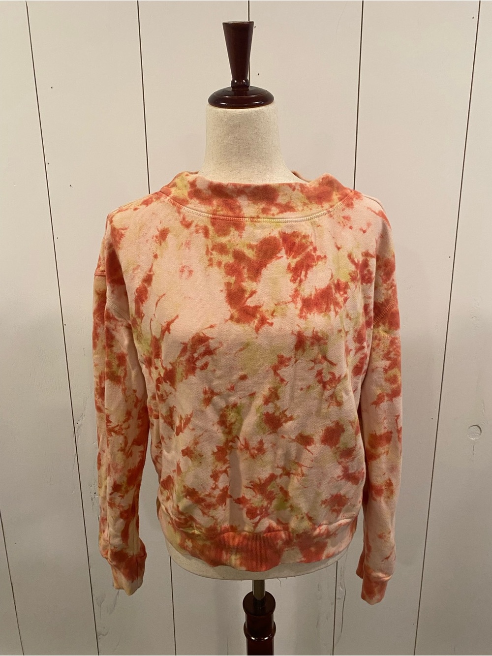 Anthropologie-Pilcro Elayna Tie-Dye Crewneck Sweatshirt 100% Cotton Cozy Medium